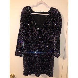 Plus size sequin NYE dress
